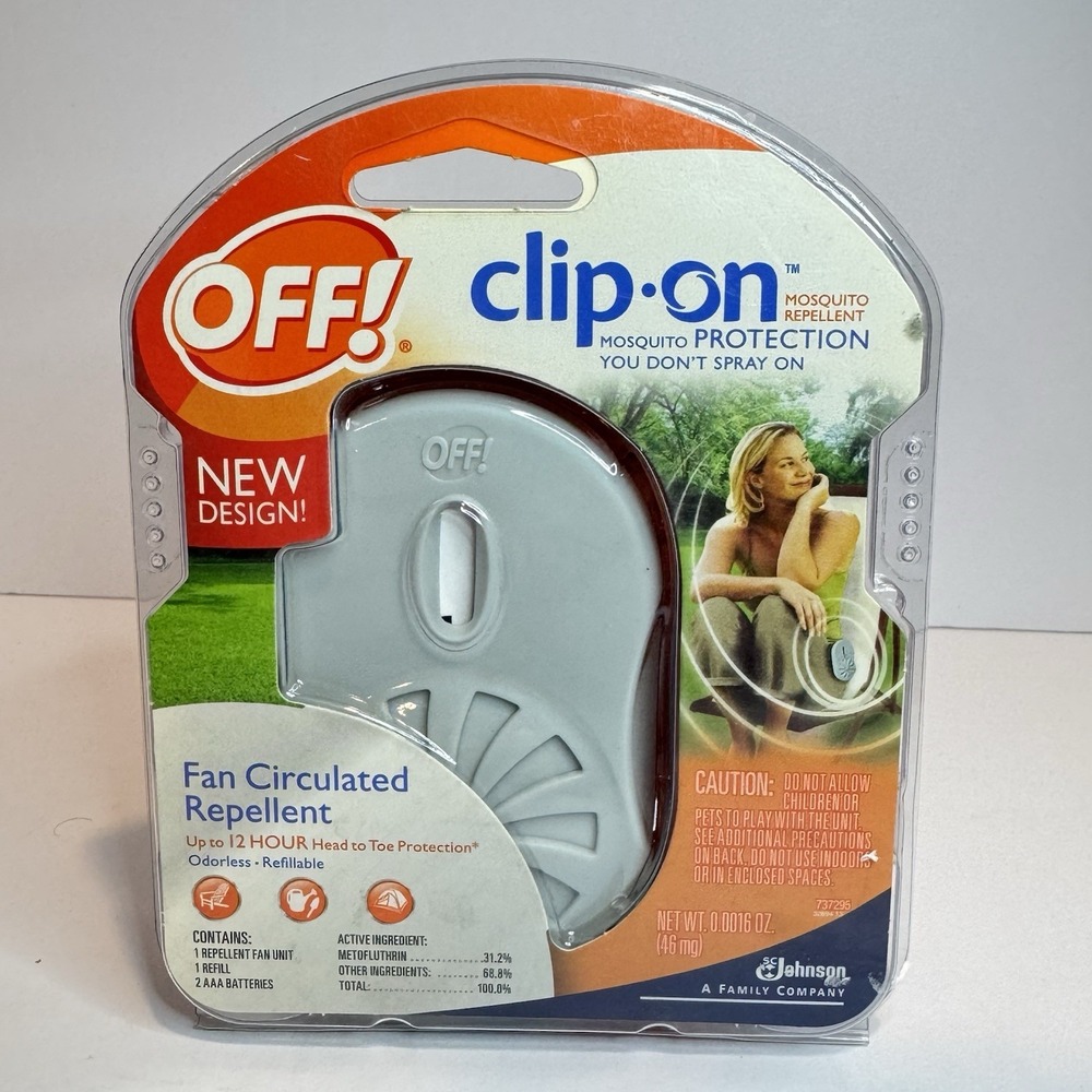 OFF! Clip On Mosquito circulated Repellent Fan Starter Unit Discontinued NEW NOS